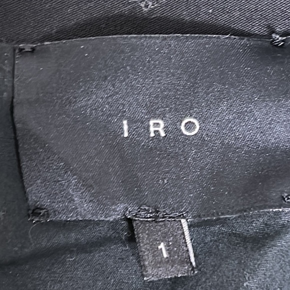 IRO Jeoren Black Military Style Jacket Size 1 (US 4) - Picture 3 of 12